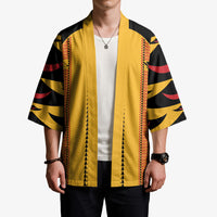 Hawaii Ahu Ula Inspired Kimono Yellow Version LT05 - Polynesian Pride