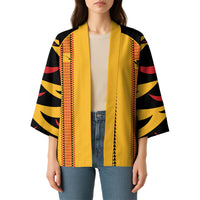 Hawaii Ahu Ula Inspired Kimono Yellow Version LT05 - Polynesian Pride