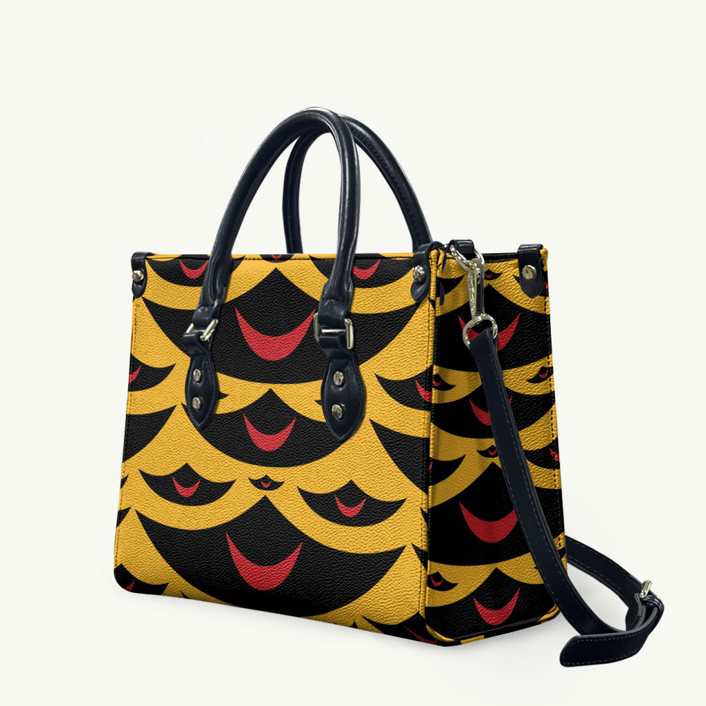 Hawaii Ahu Ula Inspired Leather Bag Yellow Version LT05 Yellow - Polynesian Pride