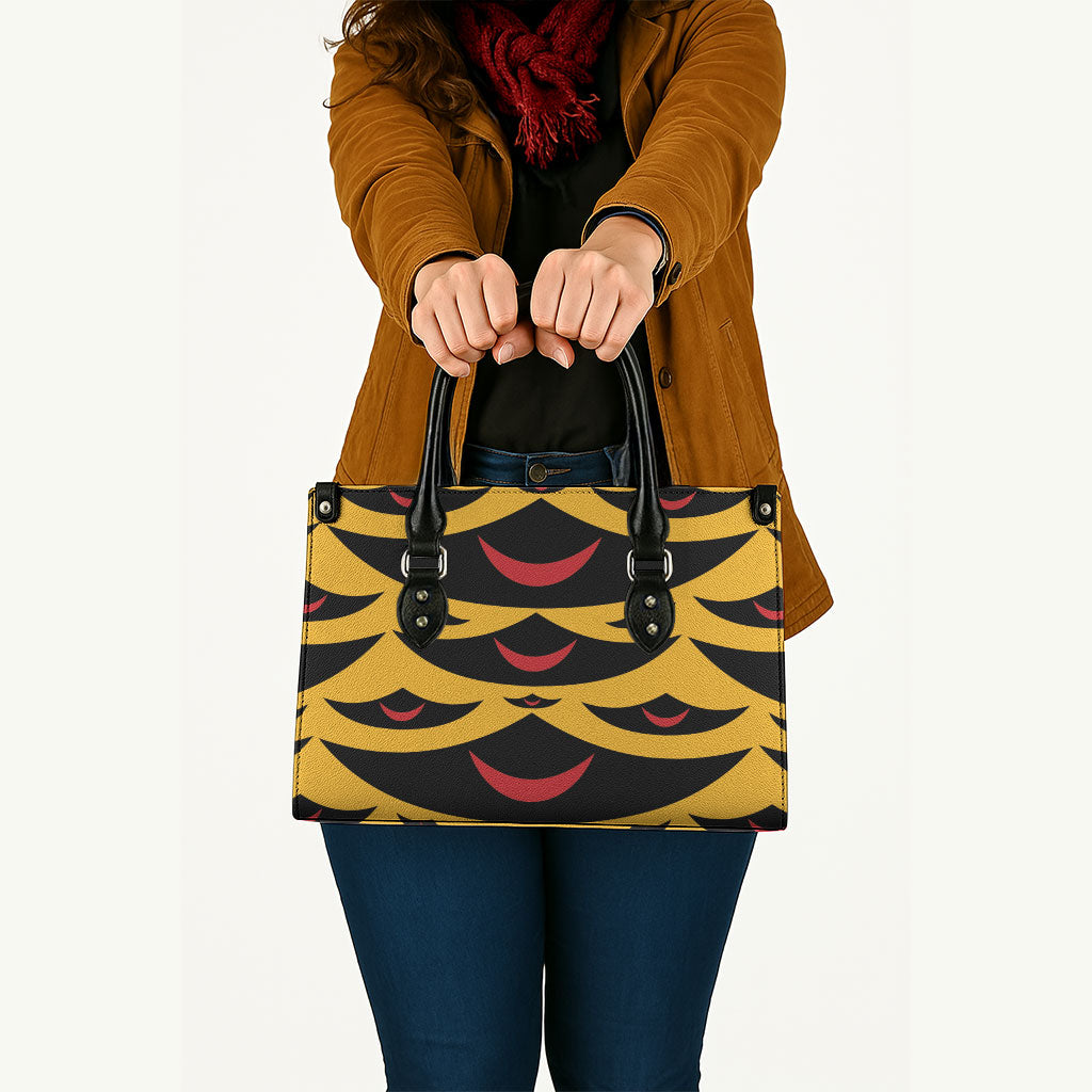 Hawaii Ahu Ula Inspired Leather Bag Yellow Version LT05 - Polynesian Pride