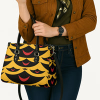 Hawaii Ahu Ula Inspired Leather Bag Yellow Version LT05 - Polynesian Pride