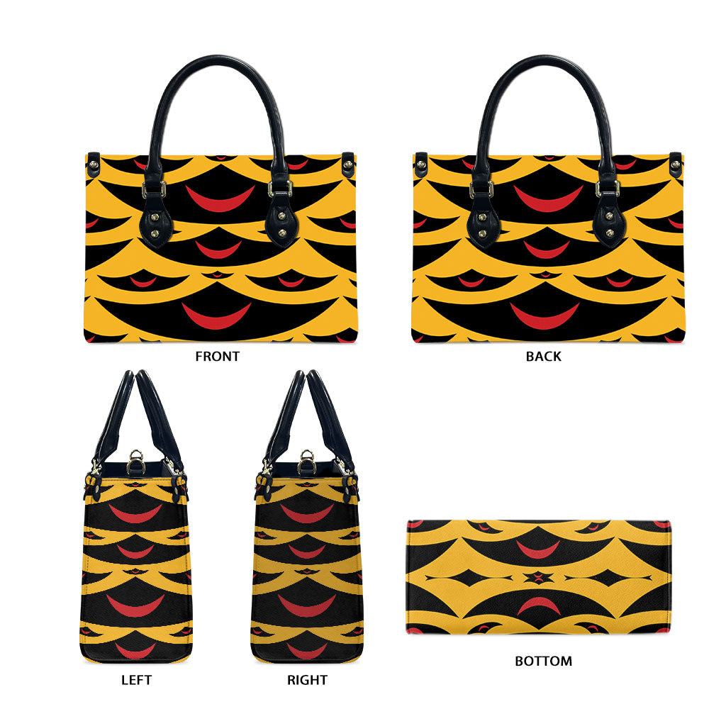 Hawaii Ahu Ula Inspired Leather Bag Yellow Version LT05 - Polynesian Pride
