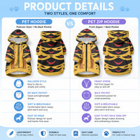 Hawaii Ahu Ula Inspired Pet Hoodie Yellow Version LT05 - Polynesian Pride