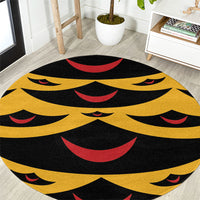Hawaii Ahu Ula Inspired Round Carpet Yellow Version LT05 Yellow - Polynesian Pride