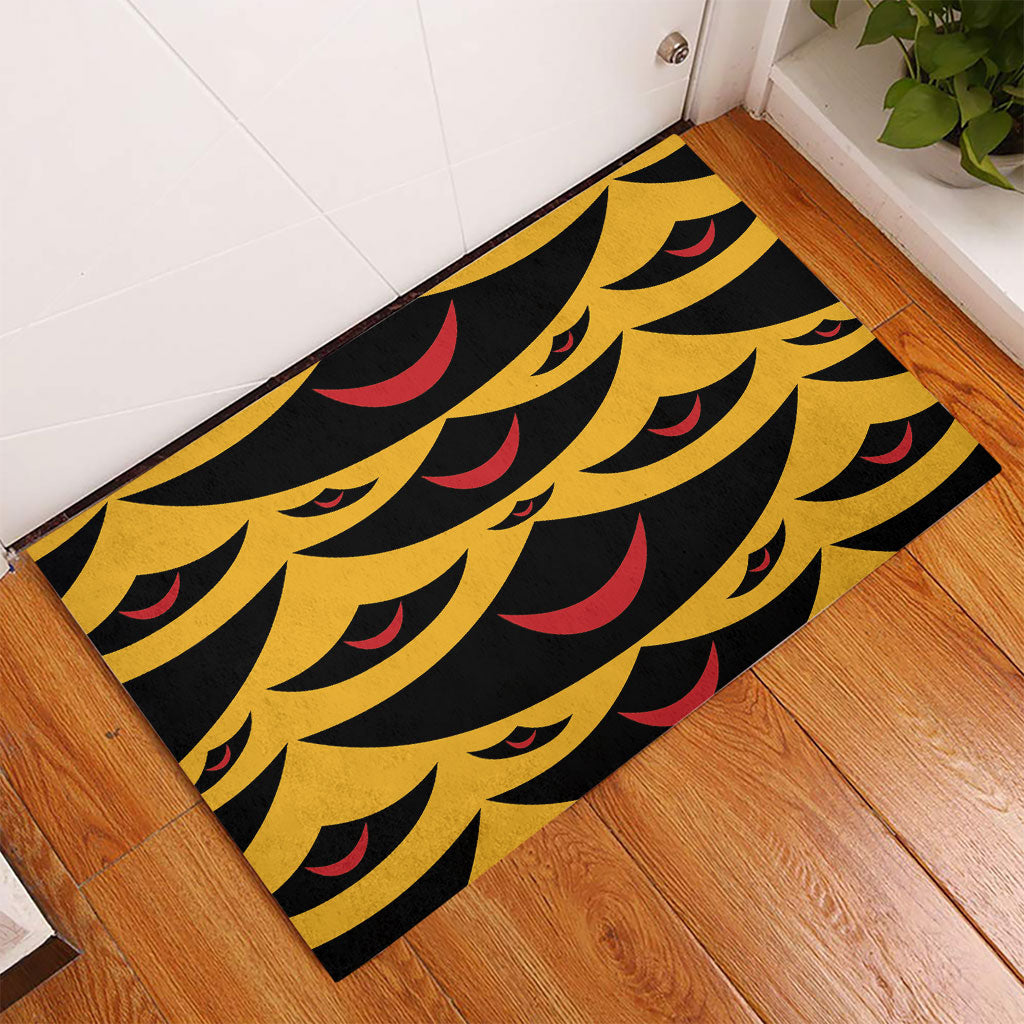 Hawaii Ahu Ula Inspired Rubber Doormat Yellow Version LT05 - Polynesian Pride