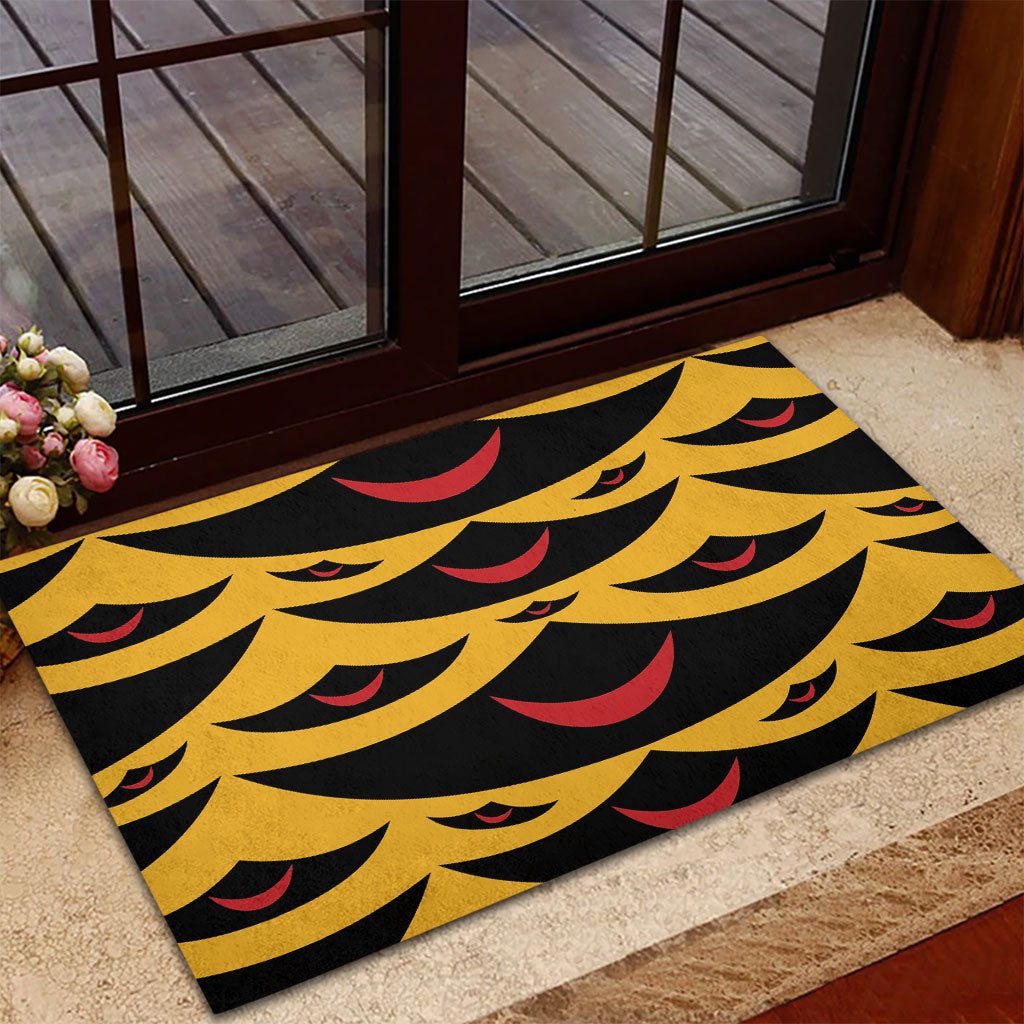 Hawaii Ahu Ula Inspired Rubber Doormat Yellow Version LT05 - Polynesian Pride