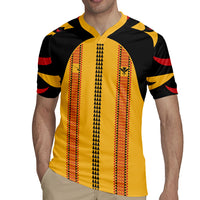 Hawaii Ahu Ula Inspired Rugby Jersey Yellow Version LT05 - Polynesian Pride