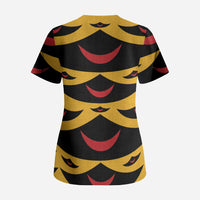 Hawaii Ahu Ula Inspired Scrub Top Yellow Version LT05 - Polynesian Pride
