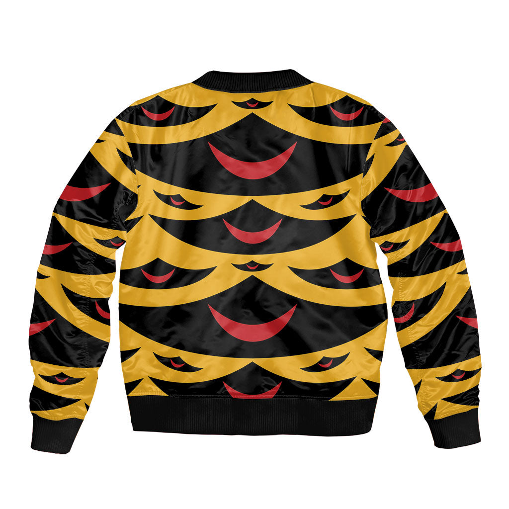 Hawaii Ahu Ula Inspired Sleeve Zip Bomber Jacket Yellow Version LT05 - Polynesian Pride