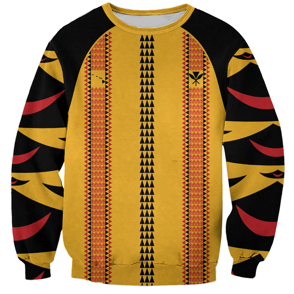 Hawaii Ahu Ula Inspired Sweatshirt Yellow Version LT05 Unisex Yellow - Polynesian Pride