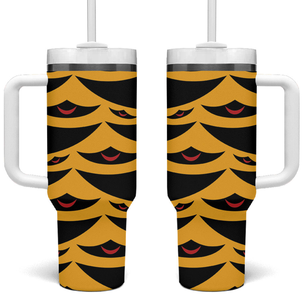 Hawaii Ahu Ula Inspired Tumbler With Handle Yellow Version LT05 One Size: 40 oz Yellow - Polynesian Pride