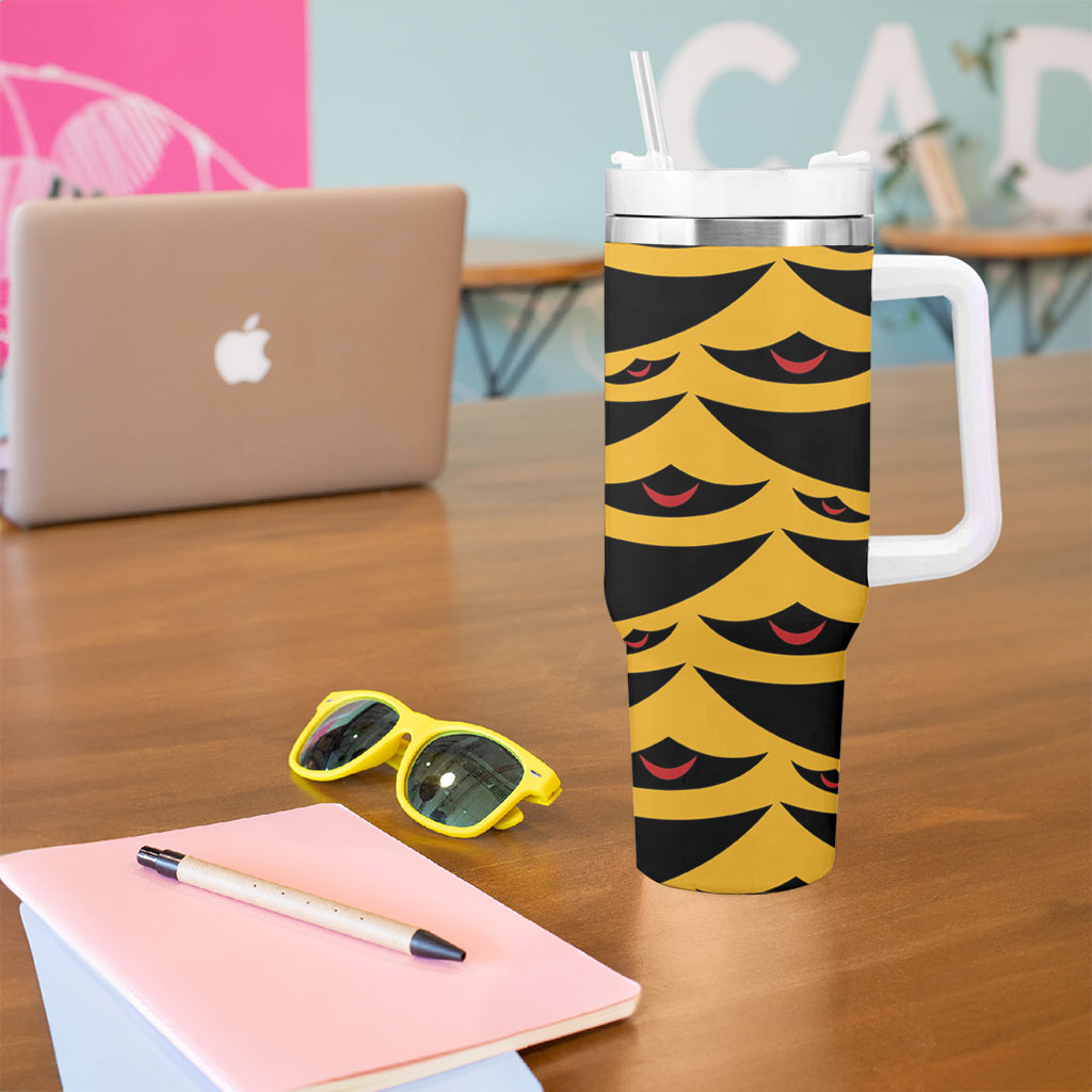 Hawaii Ahu Ula Inspired Tumbler With Handle Yellow Version LT05 - Polynesian Pride