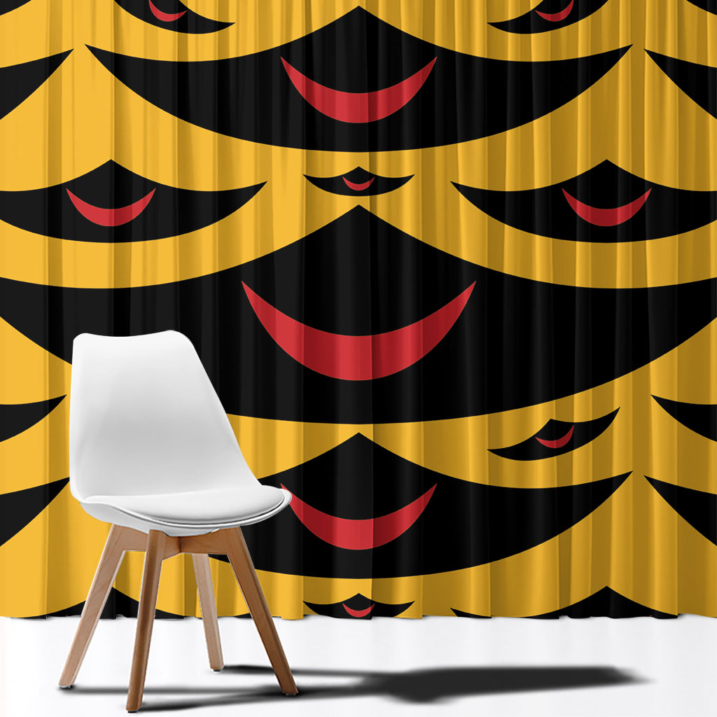 Hawaii Ahu Ula Inspired Window Curtain Yellow Version LT05 - Polynesian Pride