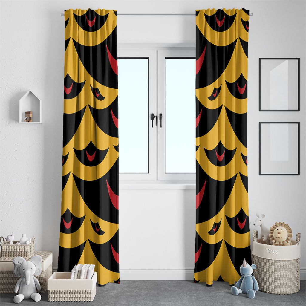 Hawaii Ahu Ula Inspired Window Curtain Yellow Version LT05 - Polynesian Pride