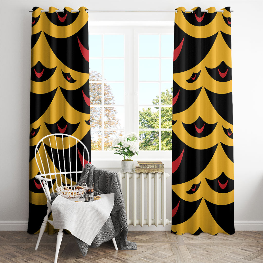 Hawaii Ahu Ula Inspired Window Curtain Yellow Version LT05 - Polynesian Pride