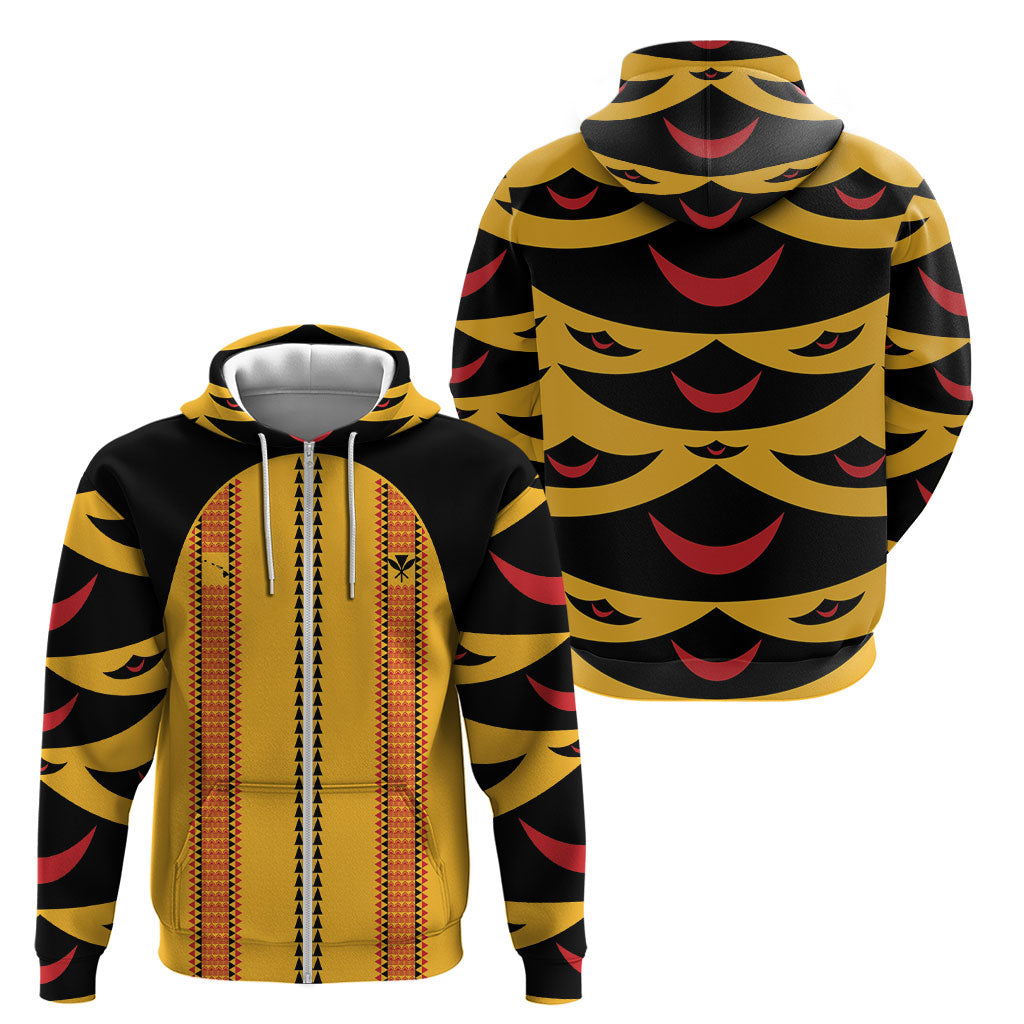 Hawaii Ahu Ula Inspired Zip Hoodie Yellow Version LT05 - Polynesian Pride