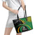 New Zealand And South Africa Rugby Leather Tote Bag 2023 Springboks Combine All Black Silver Fern LT05 - Polynesian Pride