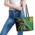 New Zealand And South Africa Rugby Leather Tote Bag 2023 Springboks Combine All Black Silver Fern LT05 - Polynesian Pride