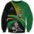 Custom New Zealand And South Africa Rugby Sweatshirt 2023 Springboks Combine All Black Silver Fern LT05 Unisex Green - Polynesian Pride