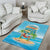 Aloha Hawaii Area Rug Funny Macaw Parrot Tropical Vibe