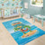 Aloha Hawaii Area Rug Funny Macaw Parrot Tropical Vibe