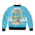 Aloha Hawaii Bomber Jacket Funny Macaw Parrot Tropical Vibe