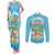 Aloha Hawaii Couples Matching Tank Maxi Dress and Long Sleeve Button Shirt Funny Macaw Parrot Tropical Vibe