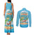 Aloha Hawaii Couples Matching Tank Maxi Dress and Long Sleeve Button Shirt Funny Macaw Parrot Tropical Vibe