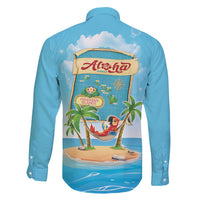 Aloha Hawaii Family Matching Mermaid Dress and Hawaiian Shirt Funny Macaw Parrot Tropical Vibe