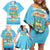 Aloha Hawaii Family Matching Off Shoulder Short Dress and Hawaiian Shirt Funny Macaw Parrot Tropical Vibe