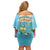 Aloha Hawaii Family Matching Off Shoulder Short Dress and Hawaiian Shirt Funny Macaw Parrot Tropical Vibe