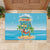 Aloha Hawaii Rubber Doormat Funny Macaw Parrot Tropical Vibe