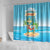 Aloha Hawaii Shower Curtain Funny Macaw Parrot Tropical Vibe