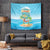 Aloha Hawaii Tapestry Funny Macaw Parrot Tropical Vibe