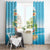 Aloha Hawaii Window Curtain Funny Macaw Parrot Tropical Vibe