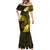 Personalised Hawaii State Motto Mermaid Dress Hawaiian Tribal Gold Hammerhead Shark LT05 - Polynesian Pride