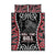 Aotearoa Waitangi Day Quilt Bed Set Maori Warrior Tribal Tattoo