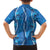 Hawaii Maile Lei Family Matching Tank Maxi Dress and Hawaiian Shirt With Blue Monstera Pattern