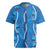 Hawaii Maile Lei Rugby Jersey With Blue Monstera Pattern