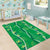 Hawaii Maile Lei Area Rug With Green Monstera Pattern