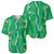 Hawaii Maile Lei Baseball Jersey With Green Monstera Pattern