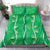 Hawaii Maile Lei Bedding Set With Green Monstera Pattern