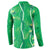 Hawaii Maile Lei Button Sweatshirt With Green Monstera Pattern