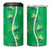 Hawaii Maile Lei 4 in 1 Can Cooler Tumbler With Green Monstera Pattern