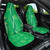 Hawaii Maile Lei Car Seat Cover With Green Monstera Pattern