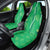 Hawaii Maile Lei Car Seat Cover With Green Monstera Pattern