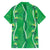 Hawaii Maile Lei Family Matching Short Sleeve Bodycon Dress and Hawaiian Shirt With Green Monstera Pattern