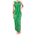 Hawaii Maile Lei Family Matching Tank Maxi Dress and Hawaiian Shirt With Green Monstera Pattern