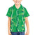 Hawaii Maile Lei Family Matching Tank Maxi Dress and Hawaiian Shirt With Green Monstera Pattern