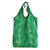 Hawaii Maile Lei Grocery Bag With Green Monstera Pattern